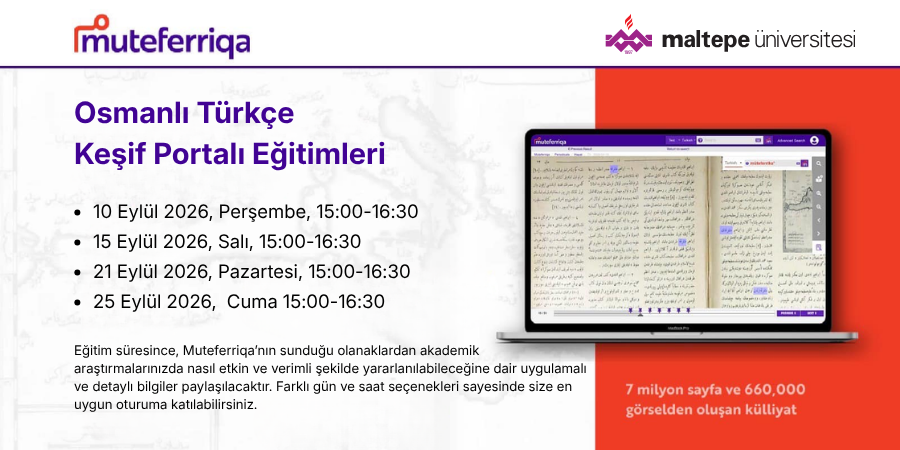 Muteferriqa Eylül Ayı Webinar Takvimi